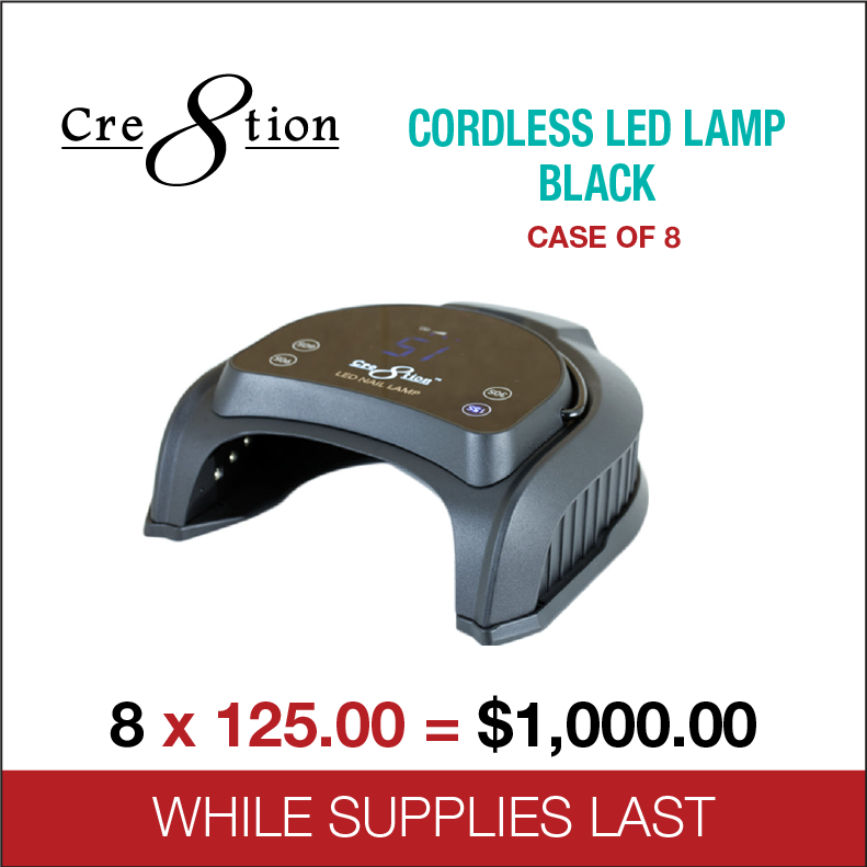 Cre8tion Signature LED Lamp Black Corded 1 Pcs