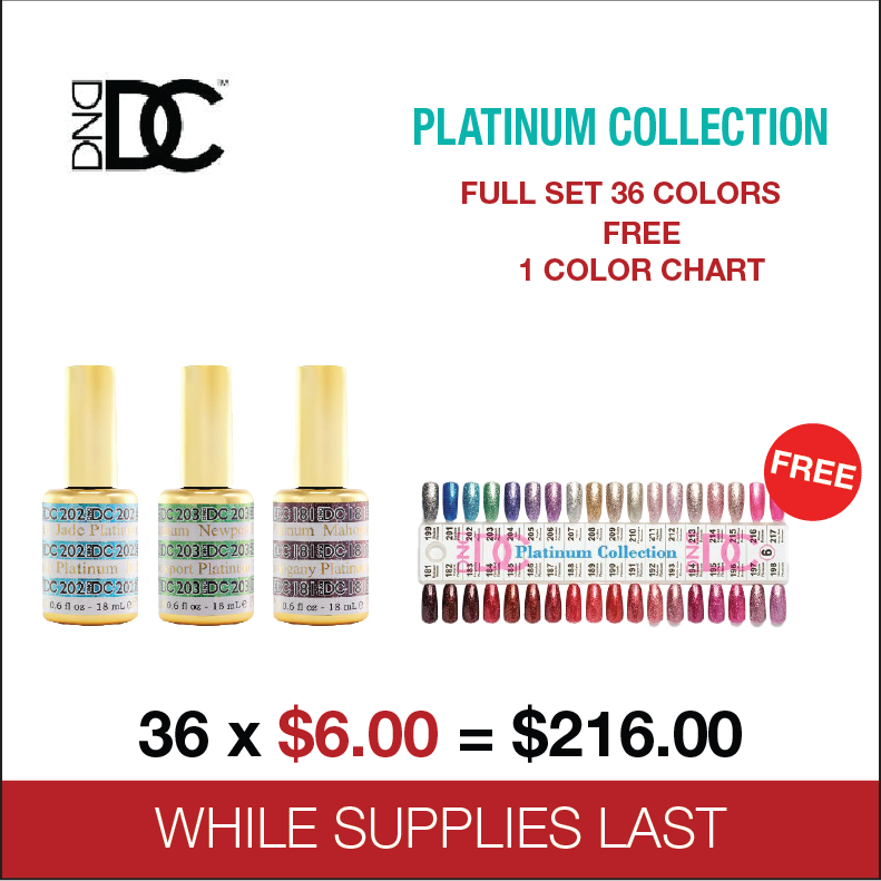 DND DC Platinum Collection - Full set 36 Colors - Free 1 Color Chart