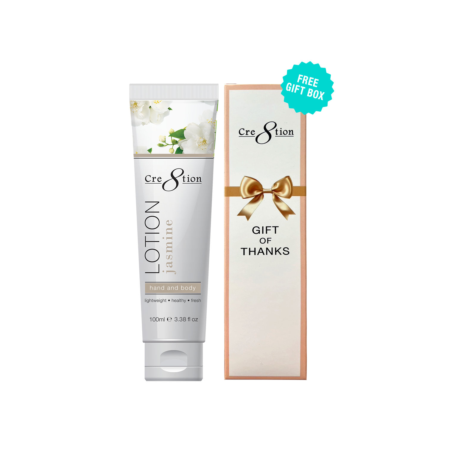 Cre8tion Hand & Body Lotion Jasmine 100 ml/fl. 3.3 oz. - 60 pcs