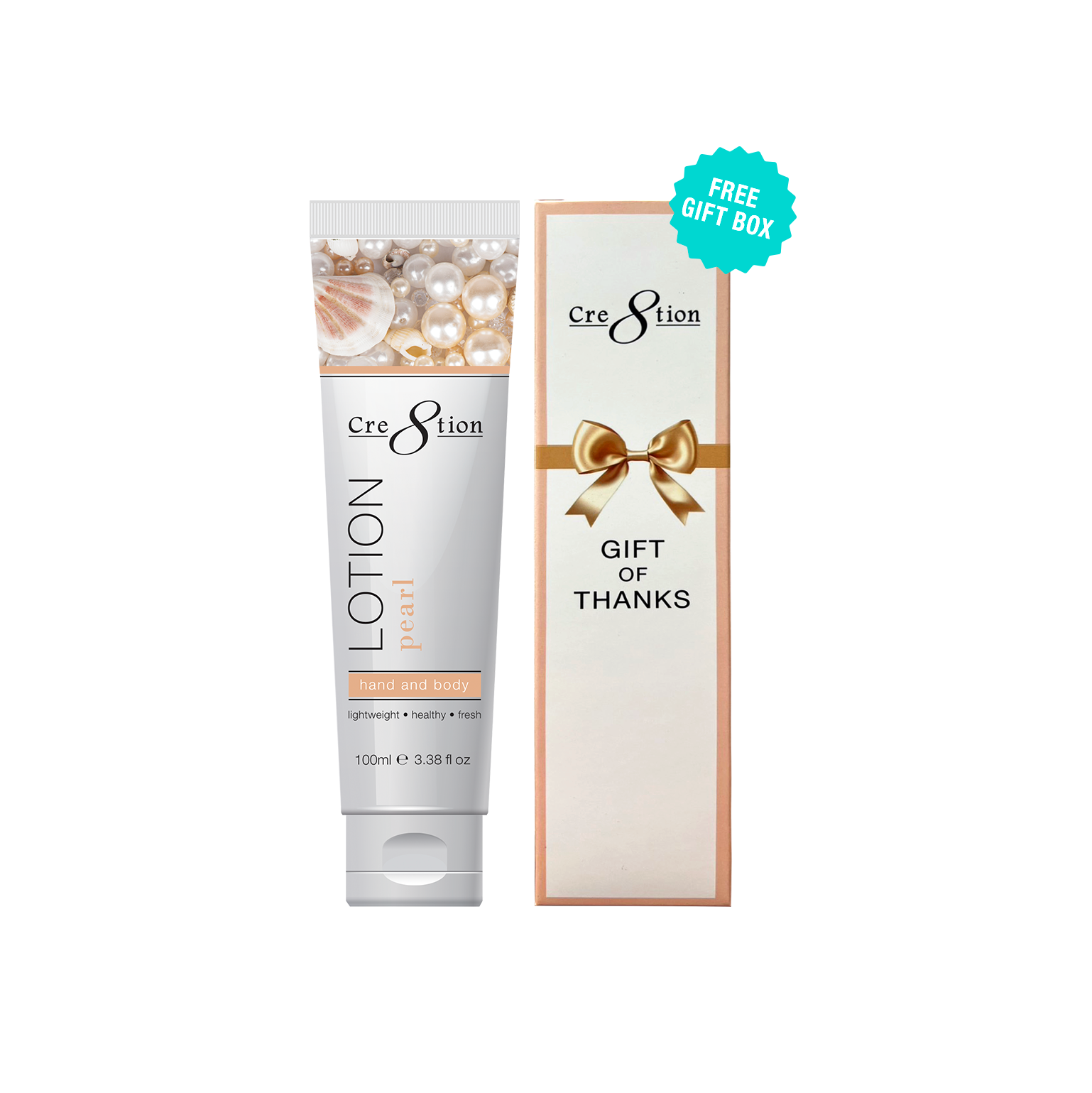 Cre8tion Hand & Body Lotion Pearl 100 ml/fl. 3.3 oz. 60 pcs./case