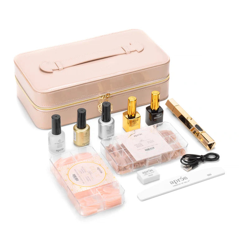 Apres Gel X kit outlets with nail extensions & Nail Lamp