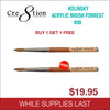 Cre8tion Kolinsky Acrylic Brush Forrest - Buy 1 Get 1 Free