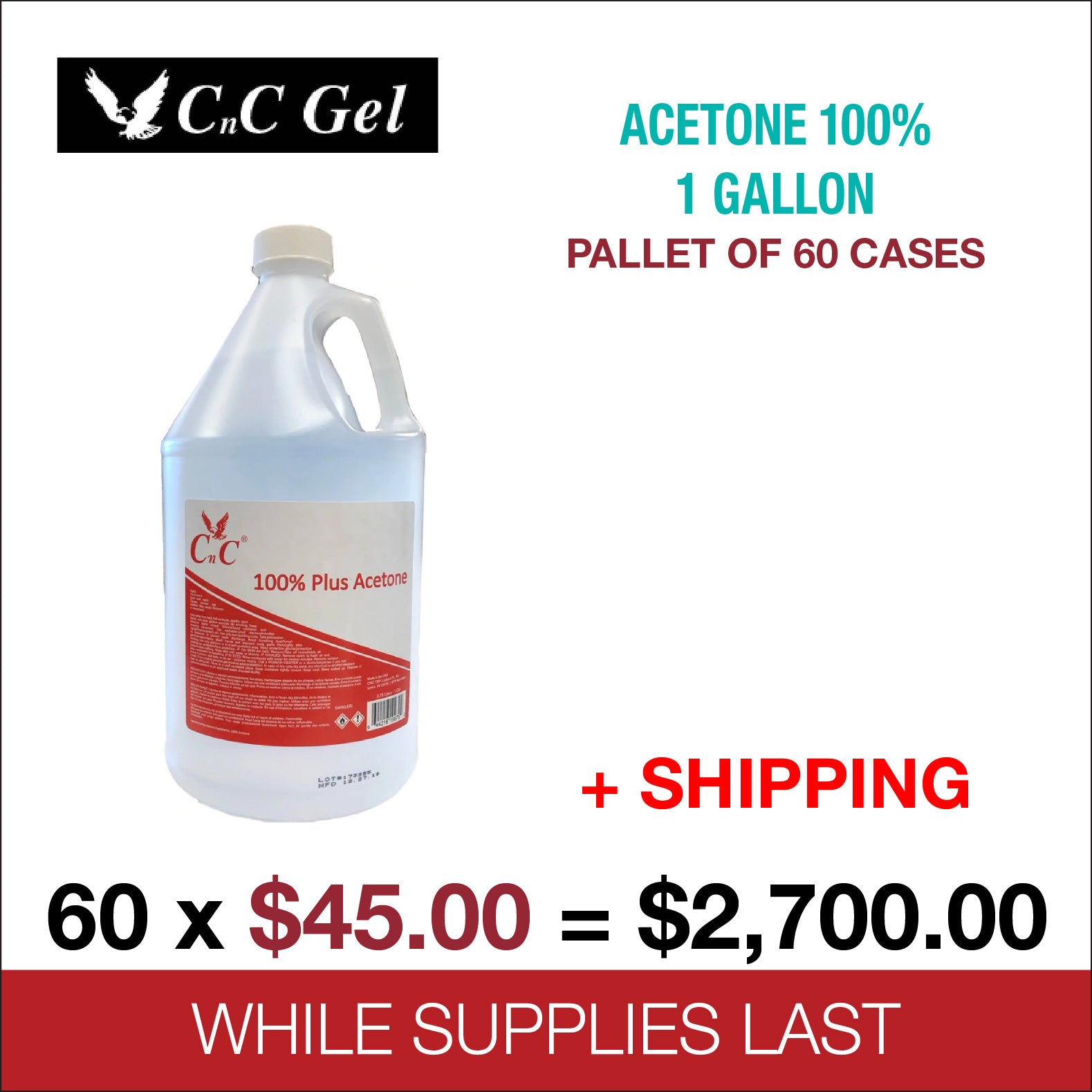 Acetone (1 Gallon)