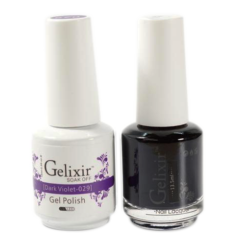 Gelixir - Matching Color Soak Off Gel - 029 Dark Violet