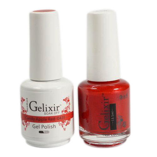 Gelixir - Matching Color Soak Off Gel - 043 Candy Apple Red