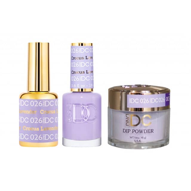 DND DC 3in1 Matching - #026 CROCUS LAVENDER – Skylark Nail Supply
