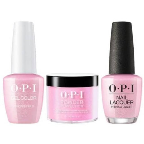 OPI COMBO 3 in 1 Matching - GCR44A-NLR44-DPR44 Princesses Rule!