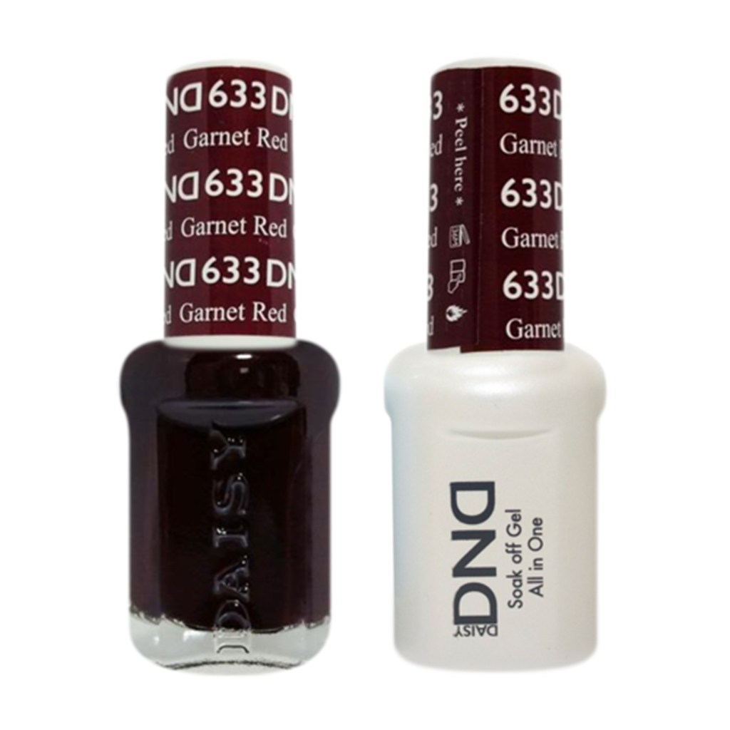 Daisy DND - Gel & Lacquer Duo - 633 Garnet Red – Skylark Nail Supply