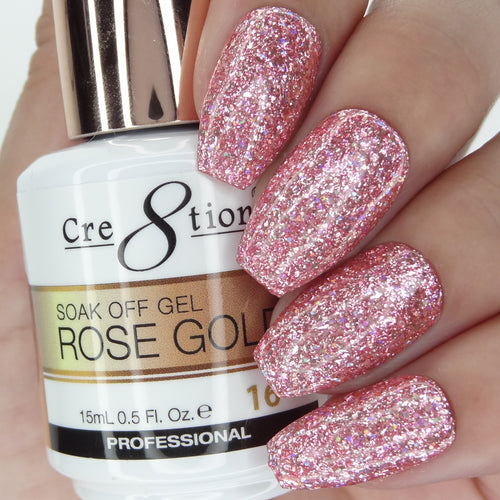Cre8tion Soak Off Gel Rose Gold  0.5oz 16