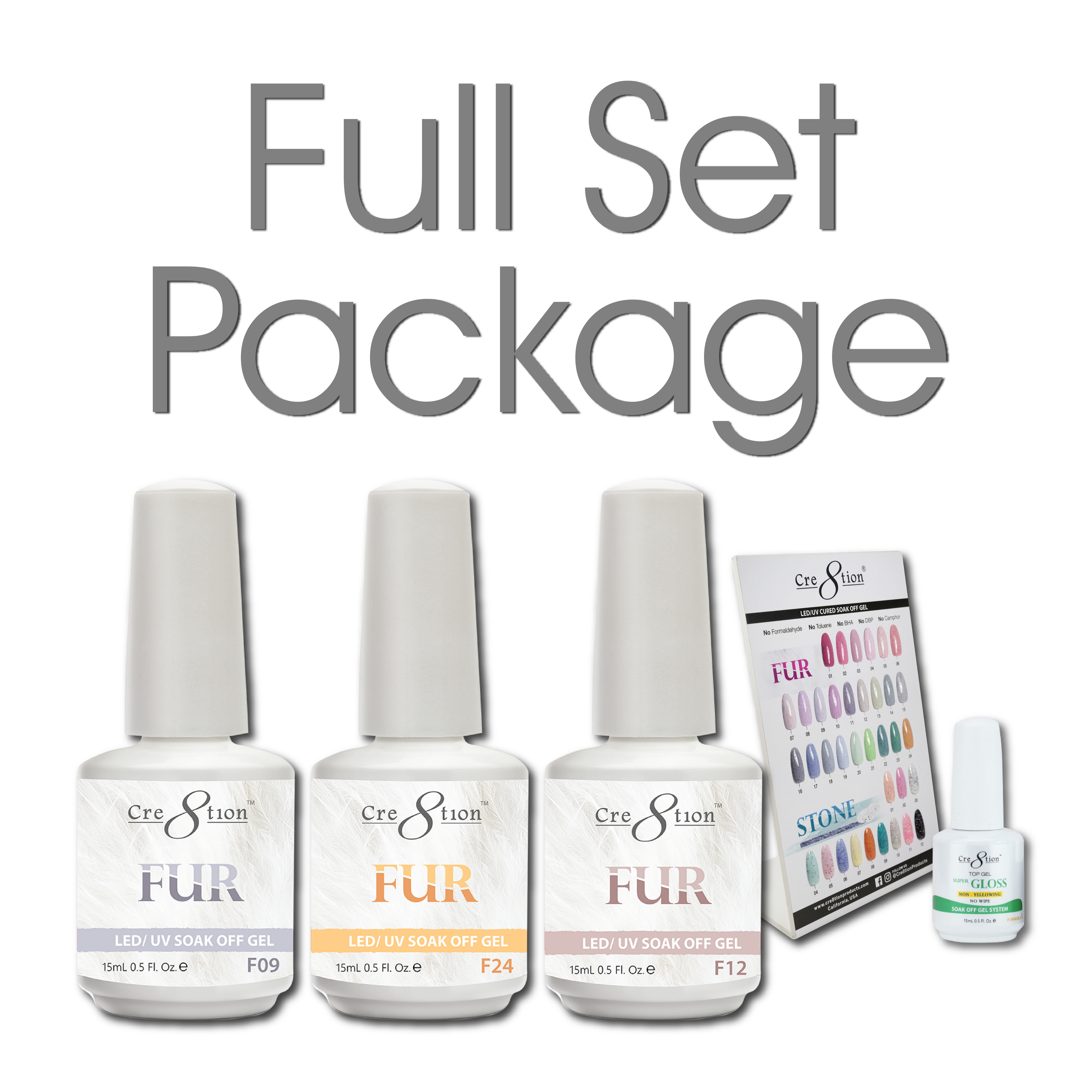 Cre8tion Stone Gel Collection, Sample Tips Cre8tion Stone Gel Collection, Sample Tips