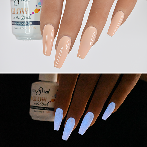 White glow in the dark nail polish best sale