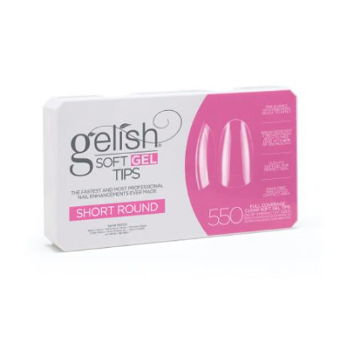 Gelish Soft Gel Tips Short Round 550 ct