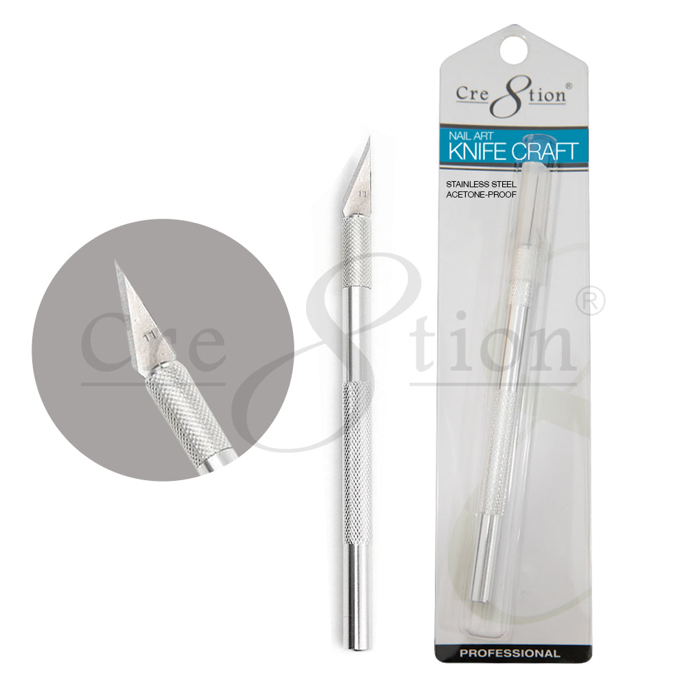 Cre8tion Metal Handle Nail Art Knife Craft – Skylark Nail Supply