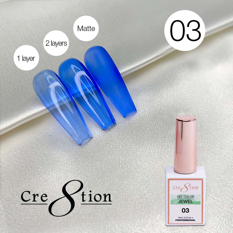 Cre8tion Soak Off Gel 0.5 oz G03 - Jewel Collection