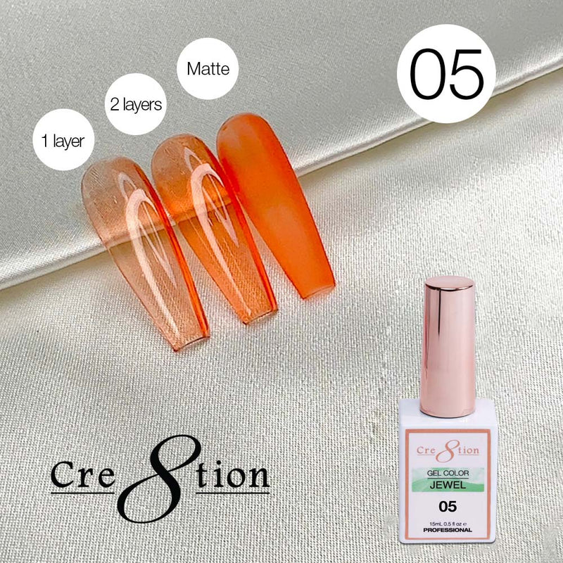Cre8tion Soak Off Gel 0.5 oz G05 - Jewel Collection