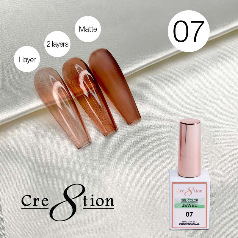 Cre8tion Soak Off Gel 0.5 oz G07 - Jewel Collection