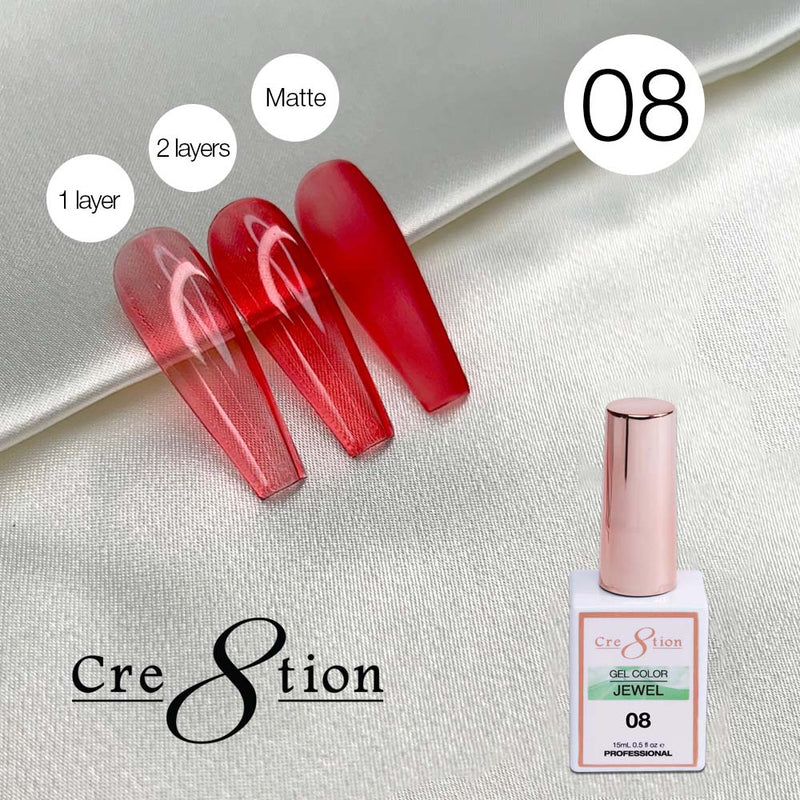 Cre8tion Soak Off Gel 0.5 oz G08 - Jewel Collection
