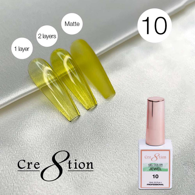 Cre8tion Soak Off Gel 0.5 oz G10 - Jewel Collection