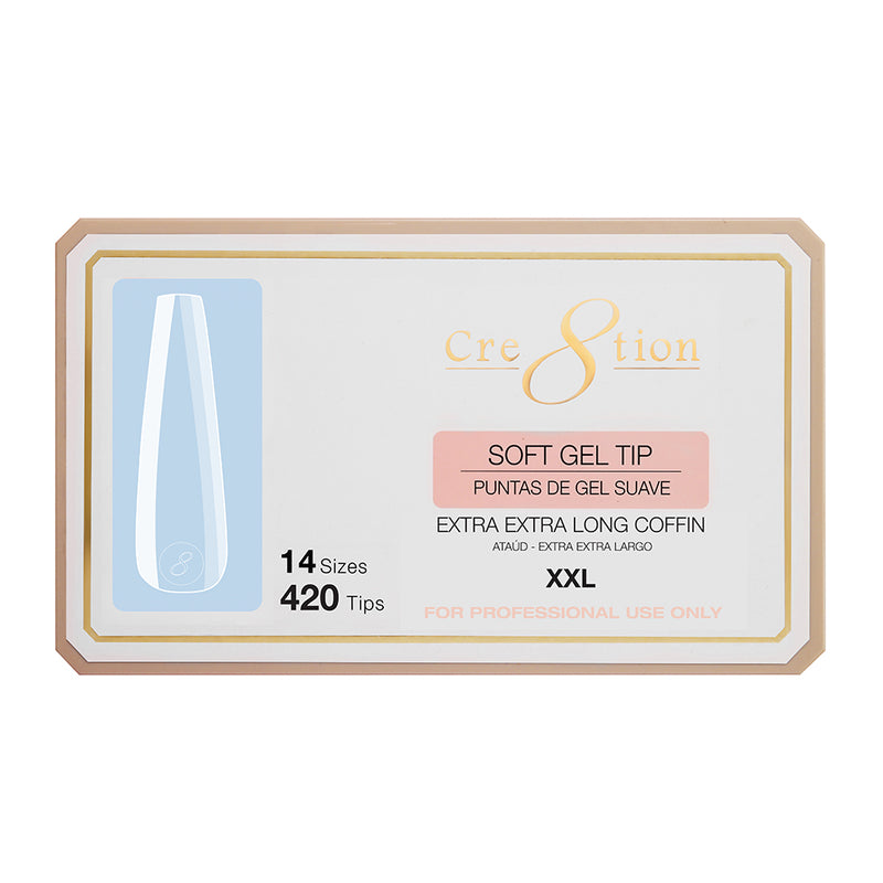 Cre8tion Soft Gel Tip - COFFIN