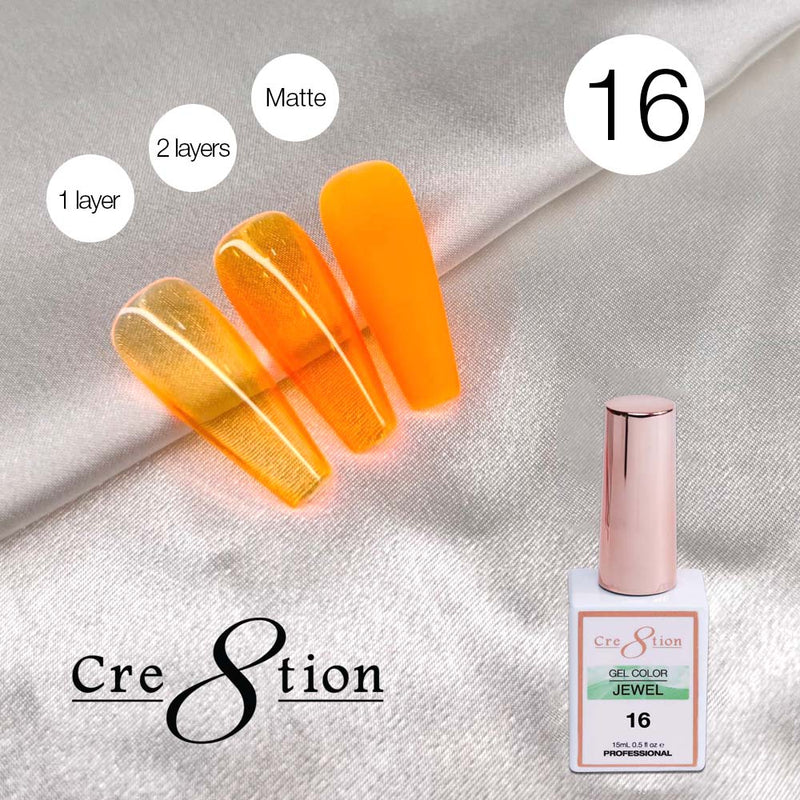 Cre8tion Soak Off Gel 0.5 oz G16 - Jewel Collection