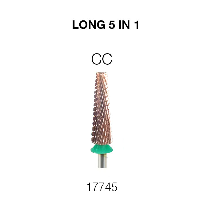 Cre8tion 5 in 1 Nail Filing Bit - Long - 3/32"