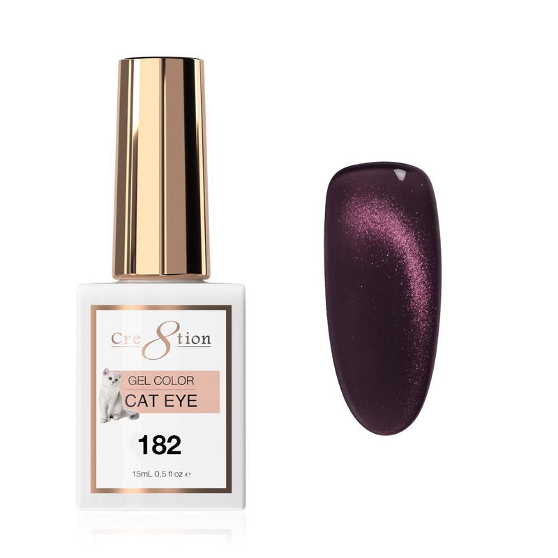 Cre8tion Cat Eye Soak Off Gel 0.5oz 182