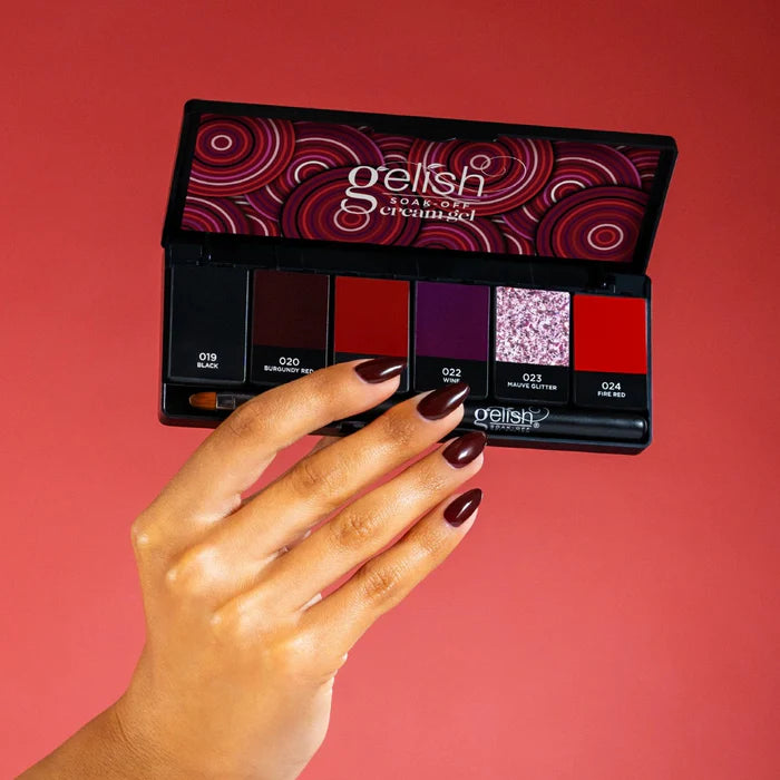 Gelish Cream Gel 6pc Palette - Getting Reddy