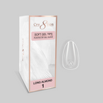 Cre8tion Soft Gel Tips - ALMOND Refill Tip (100pcs/box)