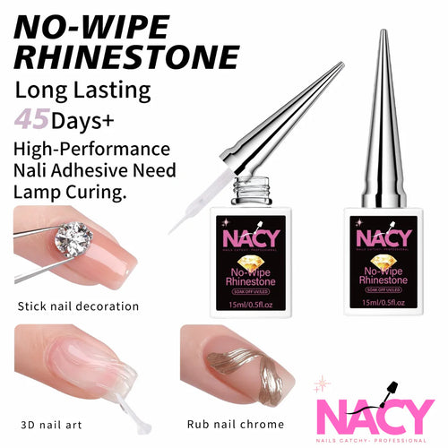 Nacy No-Wipe Rhinestone Gel 0.5oz