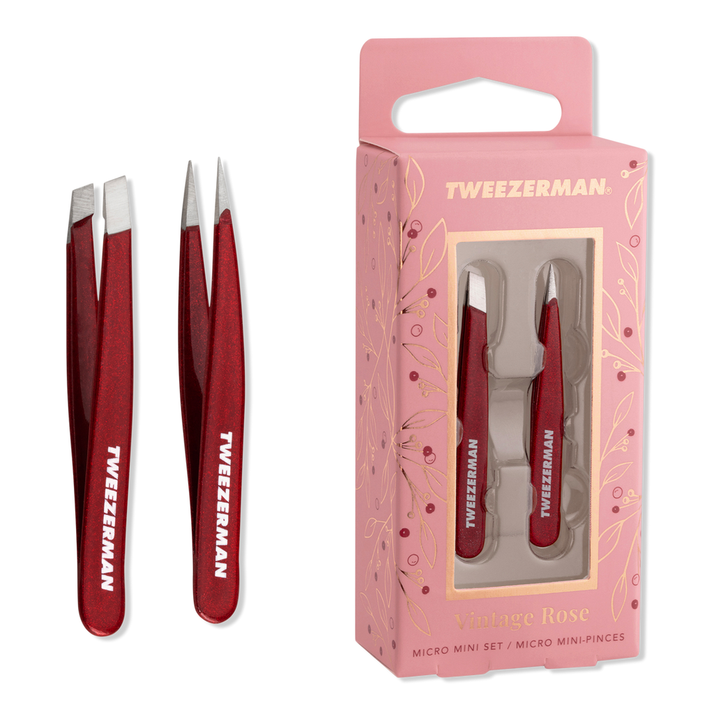 ROSE❣️ Tweezerman Vintage Rose Micro Mini Tweezer Set – Skylark