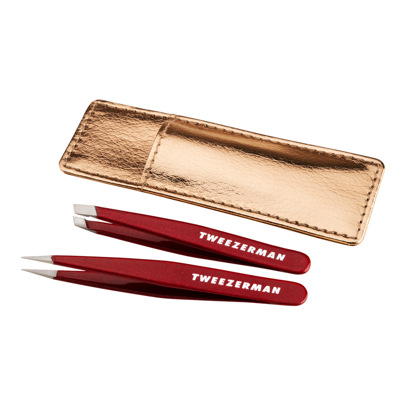 Tweezerman Vintage Rose Mini Tweezer Set with Case