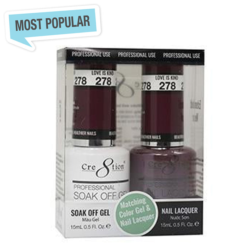 Cre8tion Matching Color Gel & Nail Lacquer 278 LOVE IS KIND