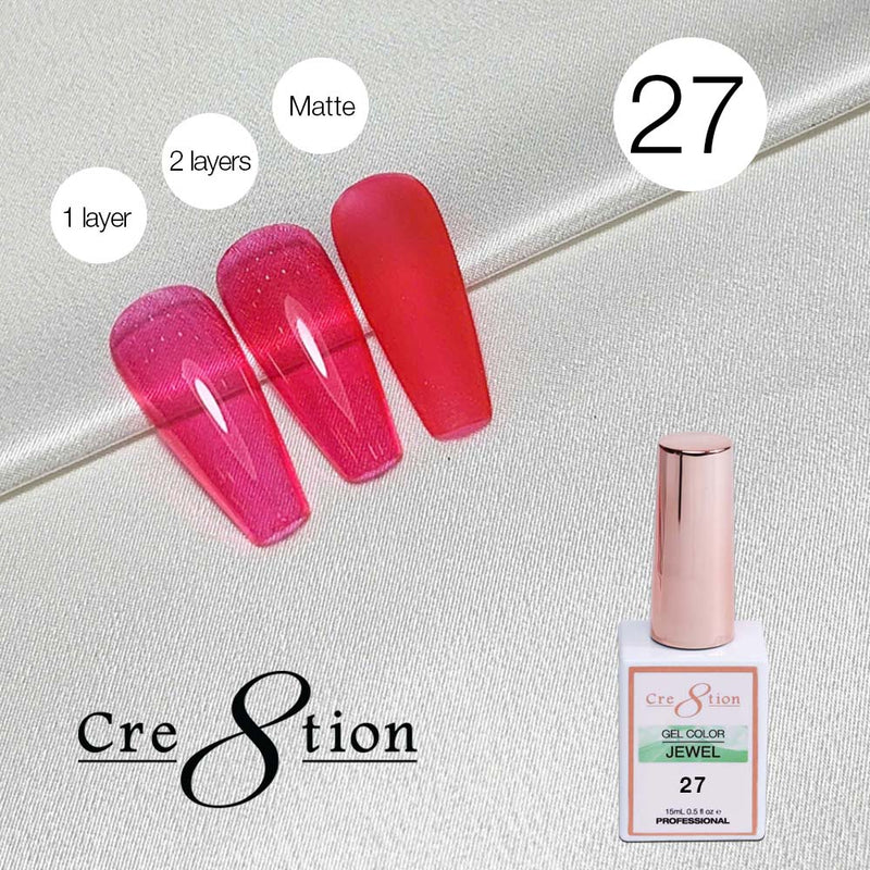 Cre8tion Soak Off Gel 0.5oz G27 - Jewel Collection