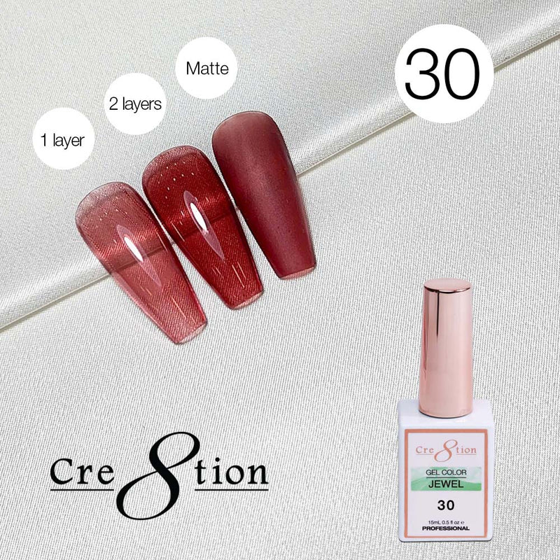 Cre8tion Soak Off Gel 0.5oz G30 - Jewel Collection
