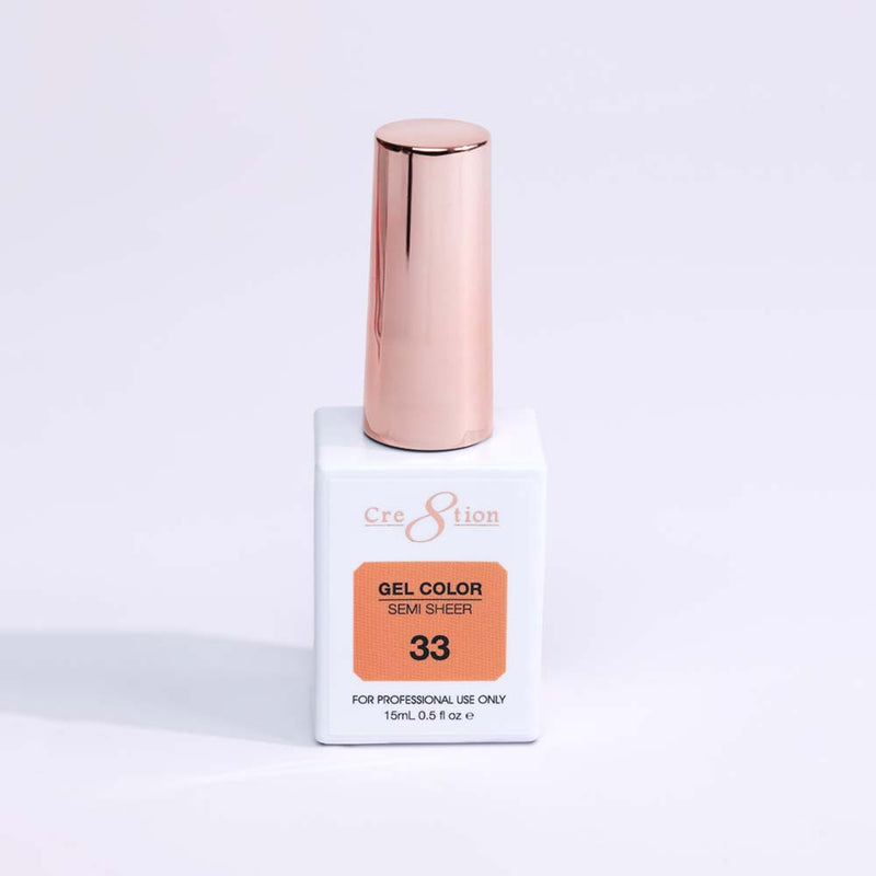 Cre8tion Hema Free Semi-Sheer Collection 0.5oz -  Coral Color