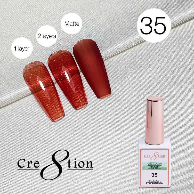 Cre8tion Soak Off Gel 0.5oz G35 - Jewel Collection