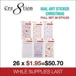 Nail Art Sticker Christmas Full set 26 Styles (#1 - #26) - $1.75/each