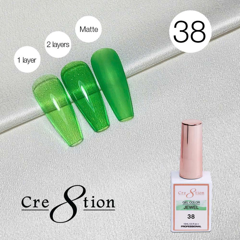 Cre8tion Soak Off Gel 0.5oz G38 - Jewel Collection