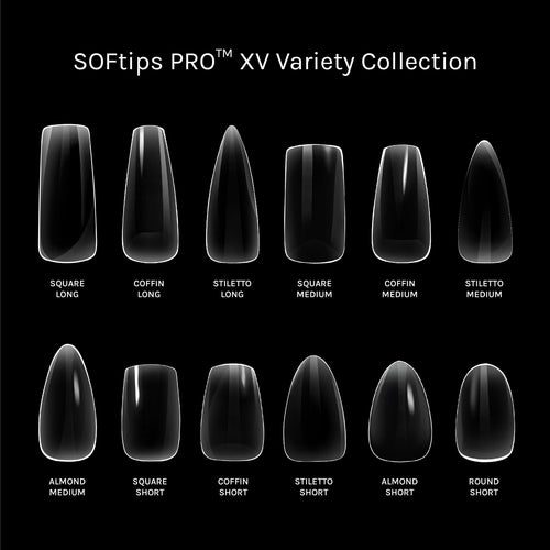 SOFGEL SOFTIPS PRO™ XV Natural Variety Collection Tip Box (Box of 720pcs)