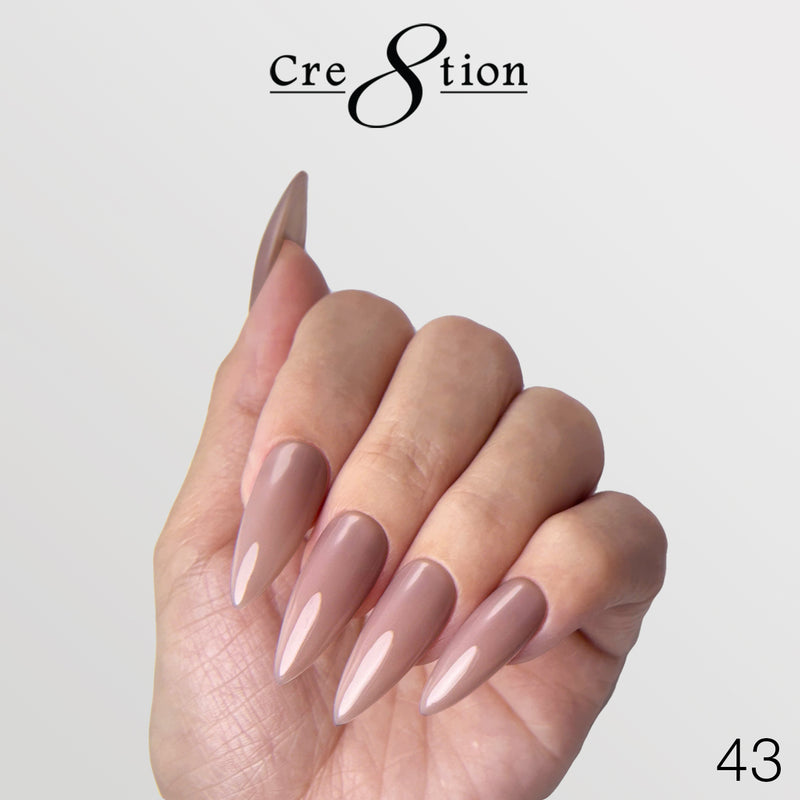 Cre8tion Gel Collection - Overlay/ Brush on Builder 0.5oz 45 Colors