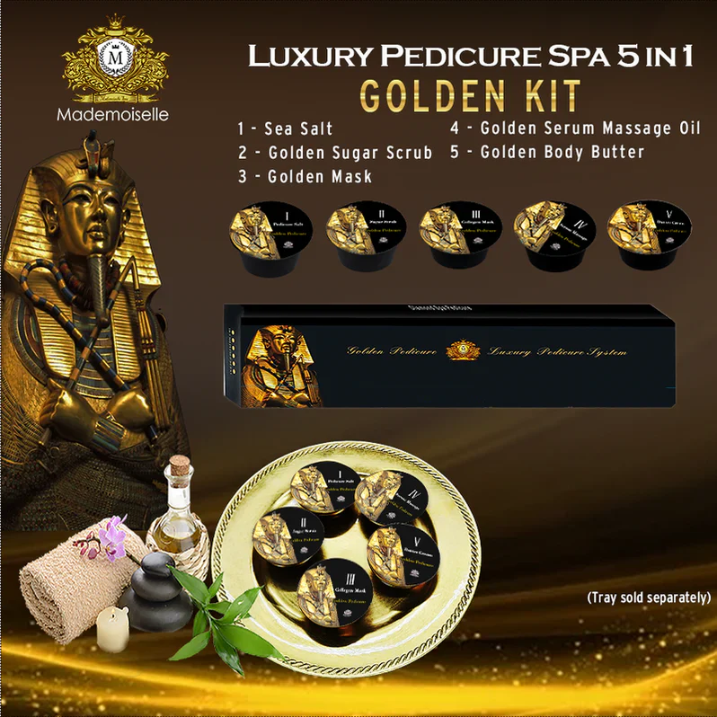 Mademoiselle - Pedicure 5 in 1 Kit - Golden Mystique