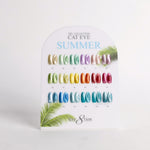 Cre8tion Counter Display Color Chart - Cat Eye Summer 18 colors (37-48 & 139-144)
