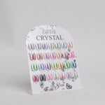 Cre8tion Counter Display Color Chart - Cat Eye Crystal 28 colors (49-54 & 73-94)