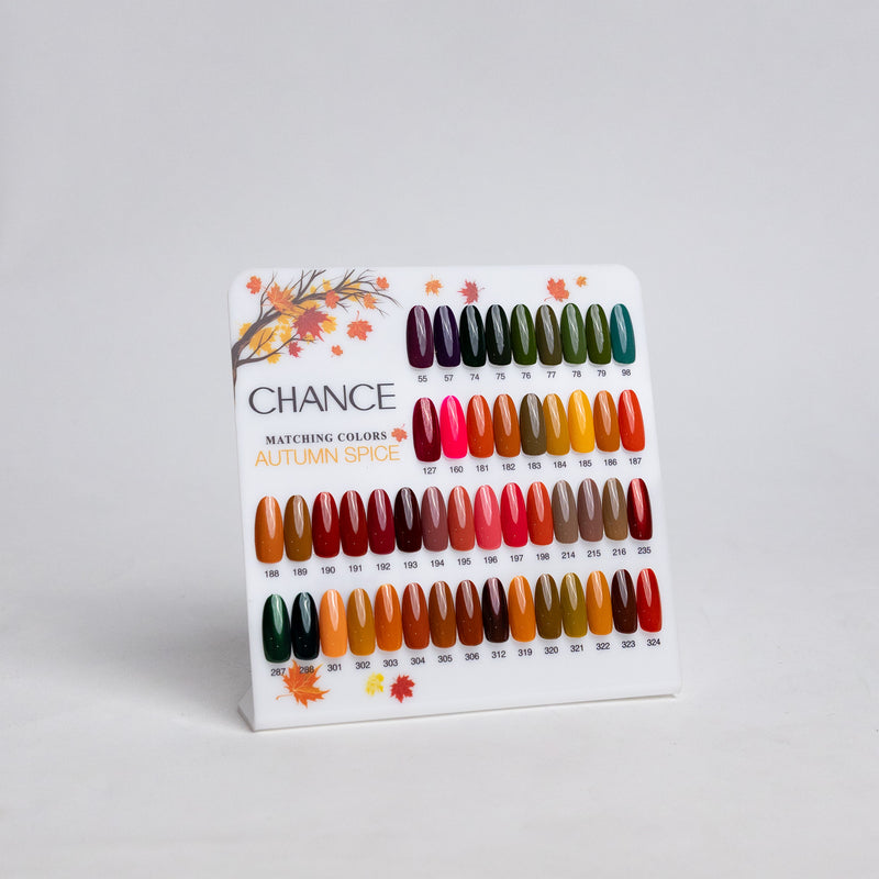 Chance Counter Display Color Chart - Fall Collection