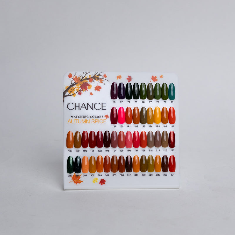Chance Counter Display Color Chart - Fall Collection