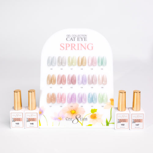 Cre8tion Counter Display Color Chart - Cat Eye Spring 18 colors (145-162)