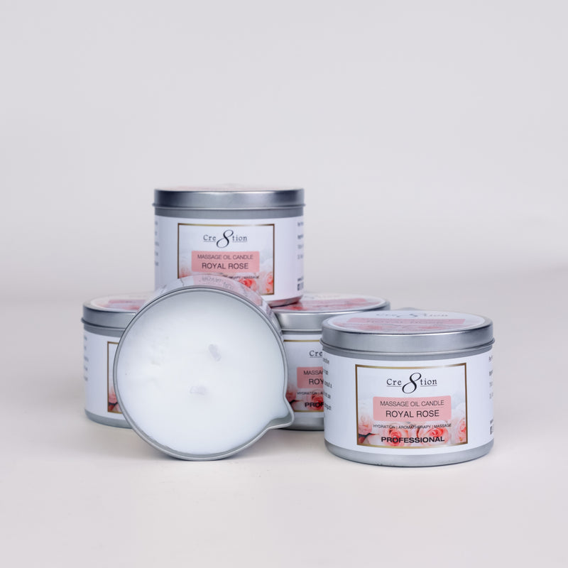 Cre8tion Massage Oil Candles 6oz - ROSE