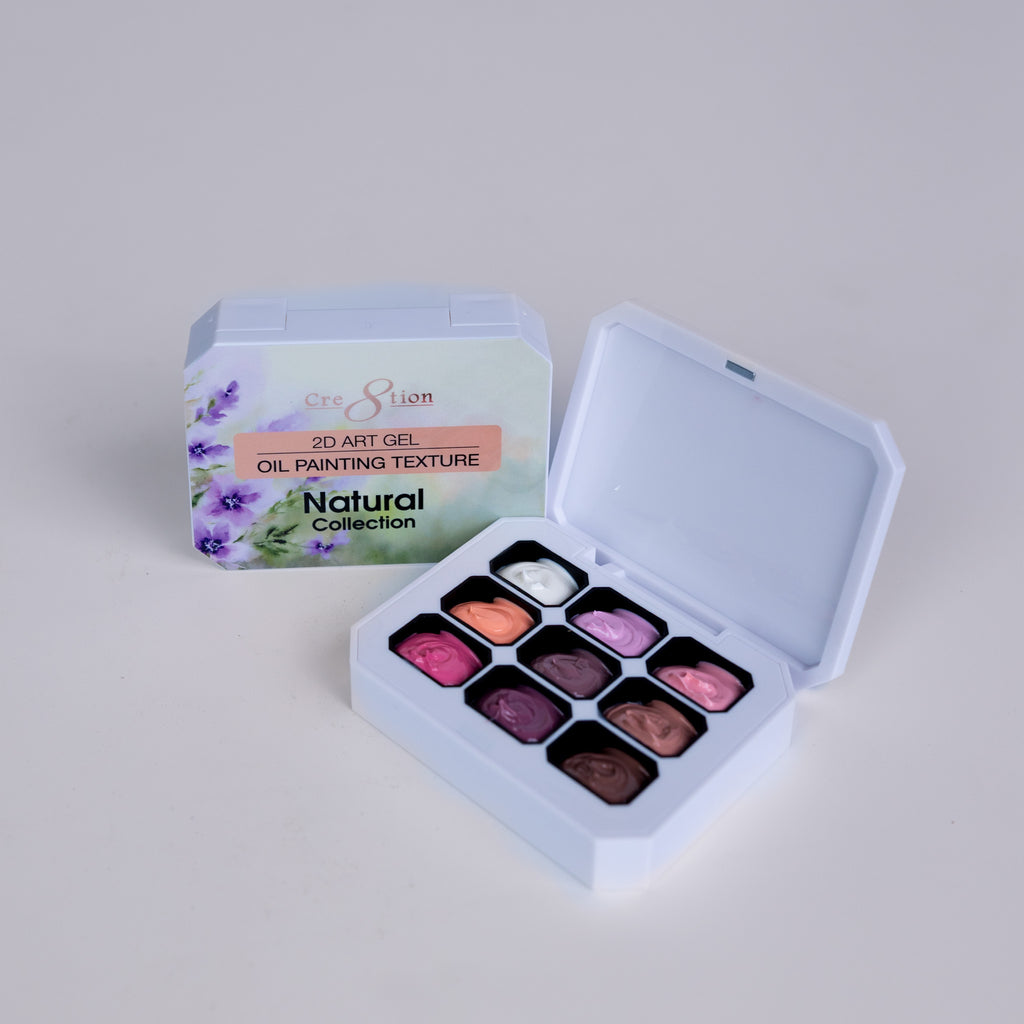 Cre8tion Nail 2D Canvas Painting Gel Palette Natural Collection