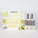 Chance Lemon Meringue Collection 0.5oz - 18 Colors w/ 1 Counter Display & 6 Chance No Wipe Top Coat 0.5oz