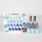 Chance Blue Grace Collection 0.5oz - 18 Colors w/ 1 Counter Display & 6 Chance No Wipe Top Coat 0.5oz
